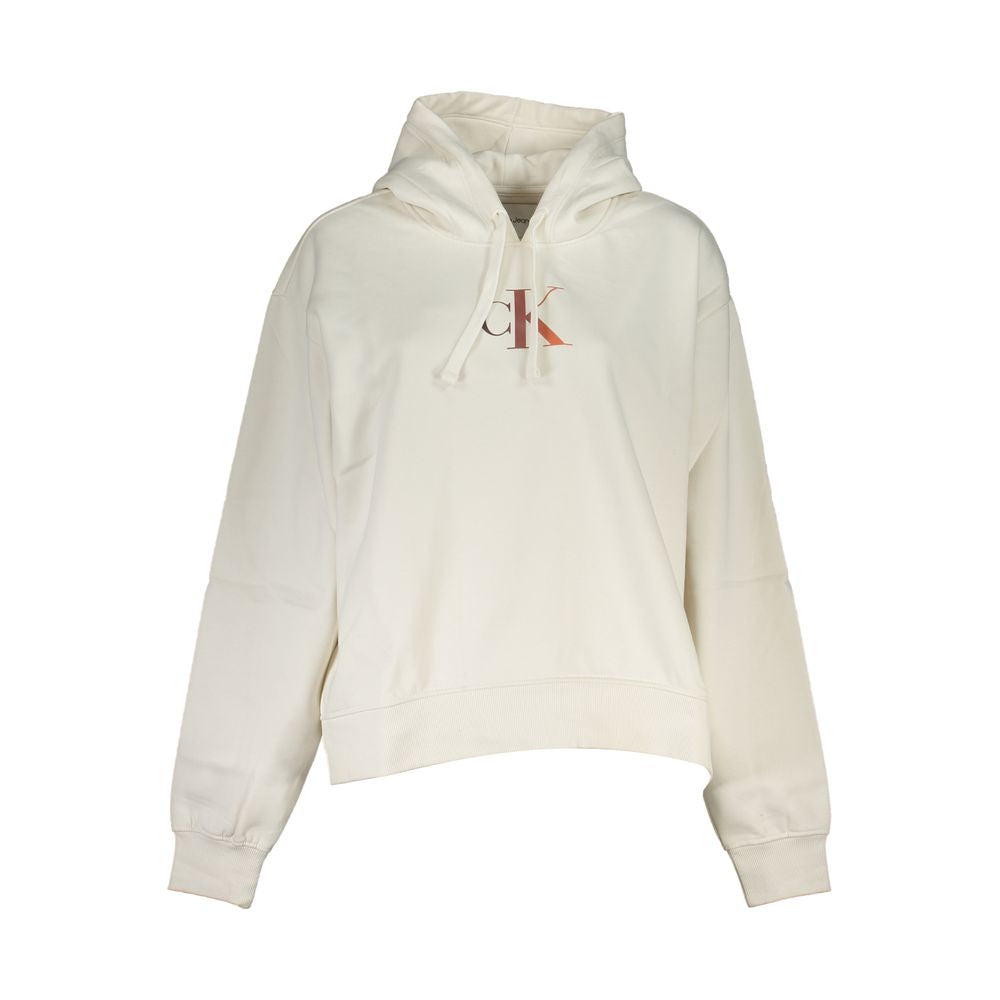 Calvin Klein White Cotton Women Sweatshirt