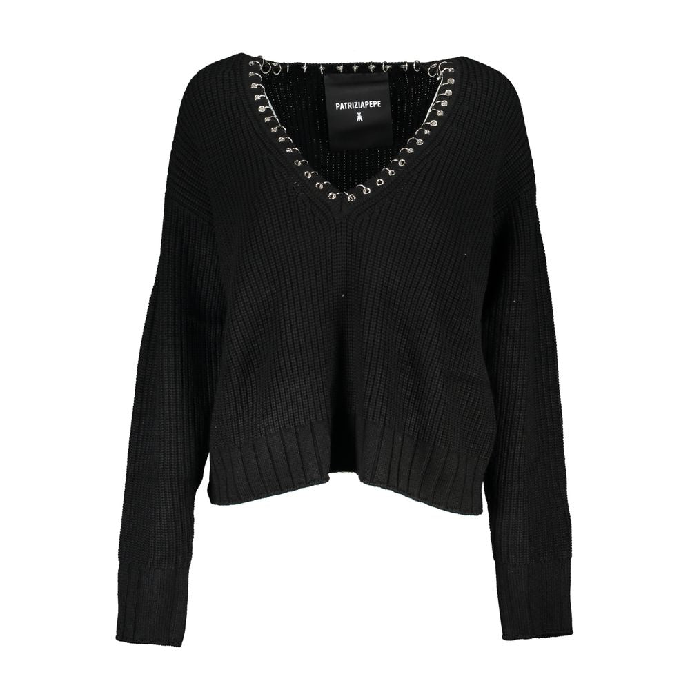 Patrizia Pepe Black Tessuto Women Sweater Patrizia Pepe