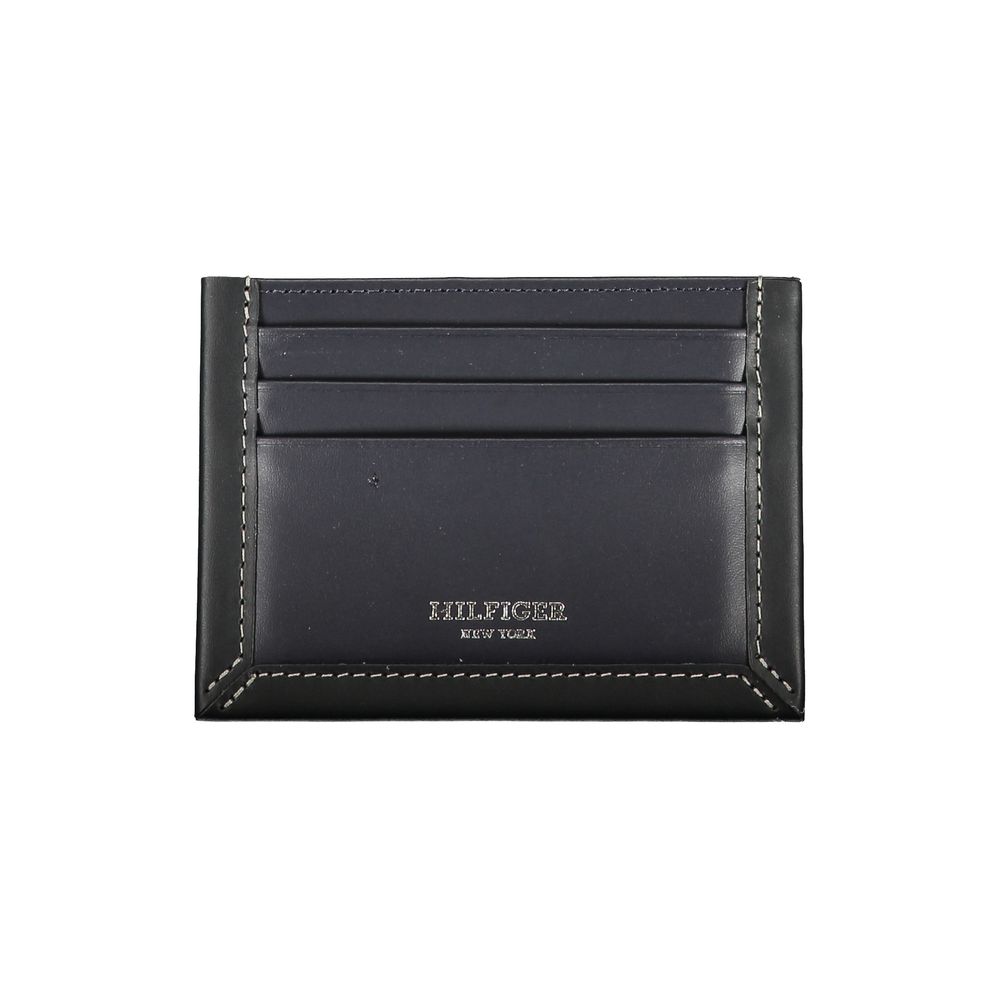 Tommy Hilfiger Blue Leather Men Wallet Tommy Hilfiger