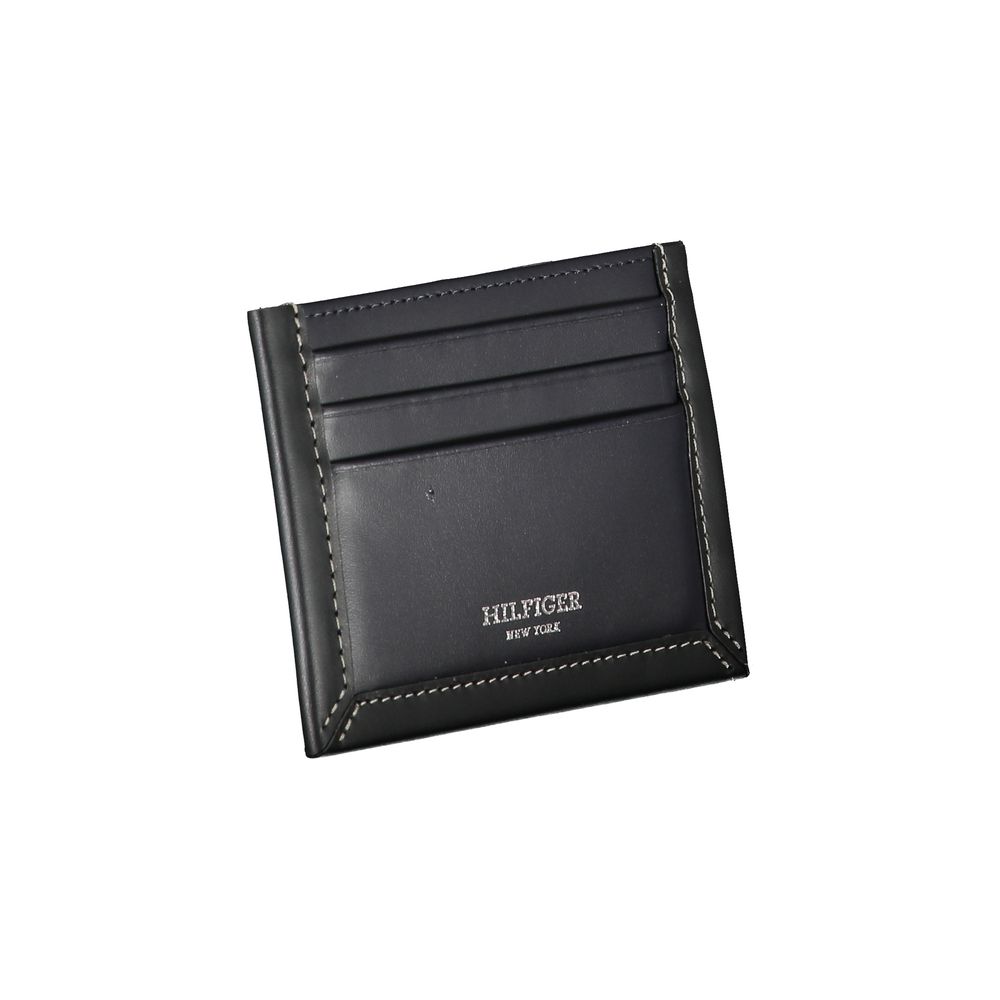 Tommy Hilfiger Blue Leather Men Wallet Tommy Hilfiger