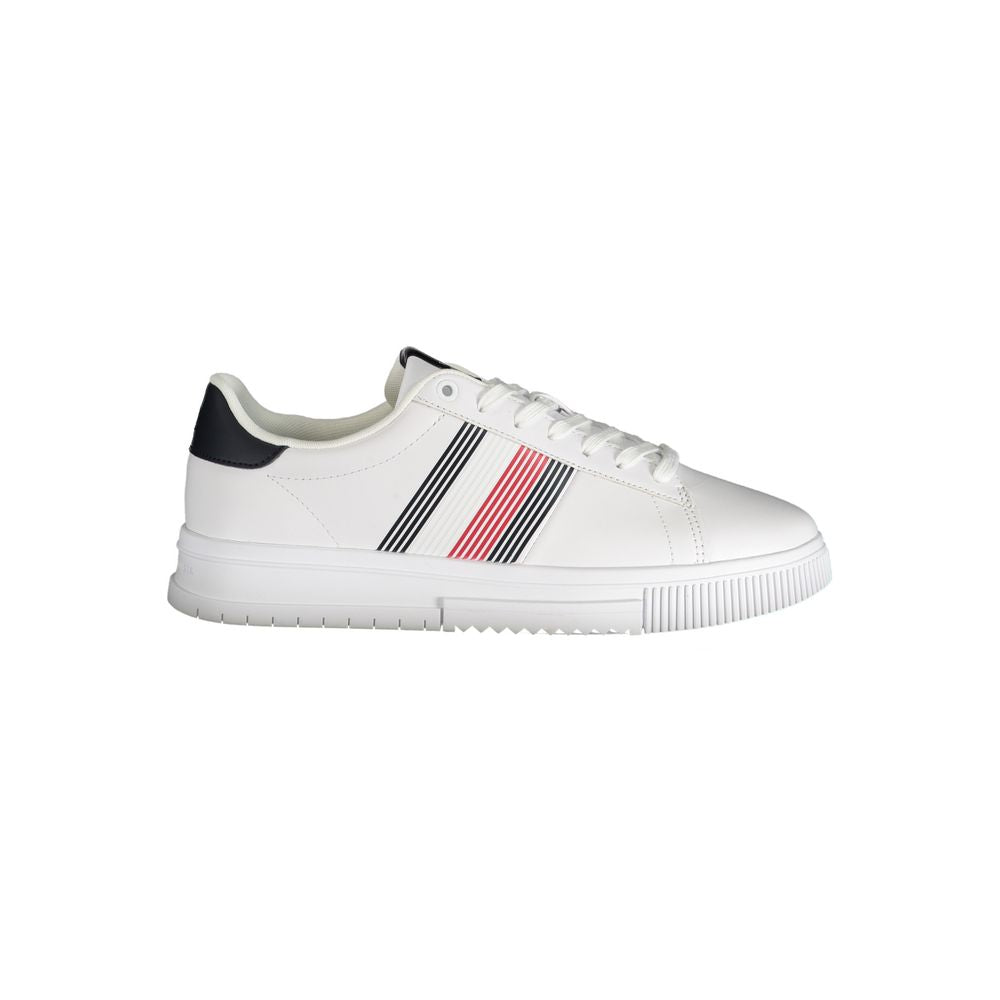 Tommy Hilfiger White Polyurethane Men Sneaker Tommy Hilfiger