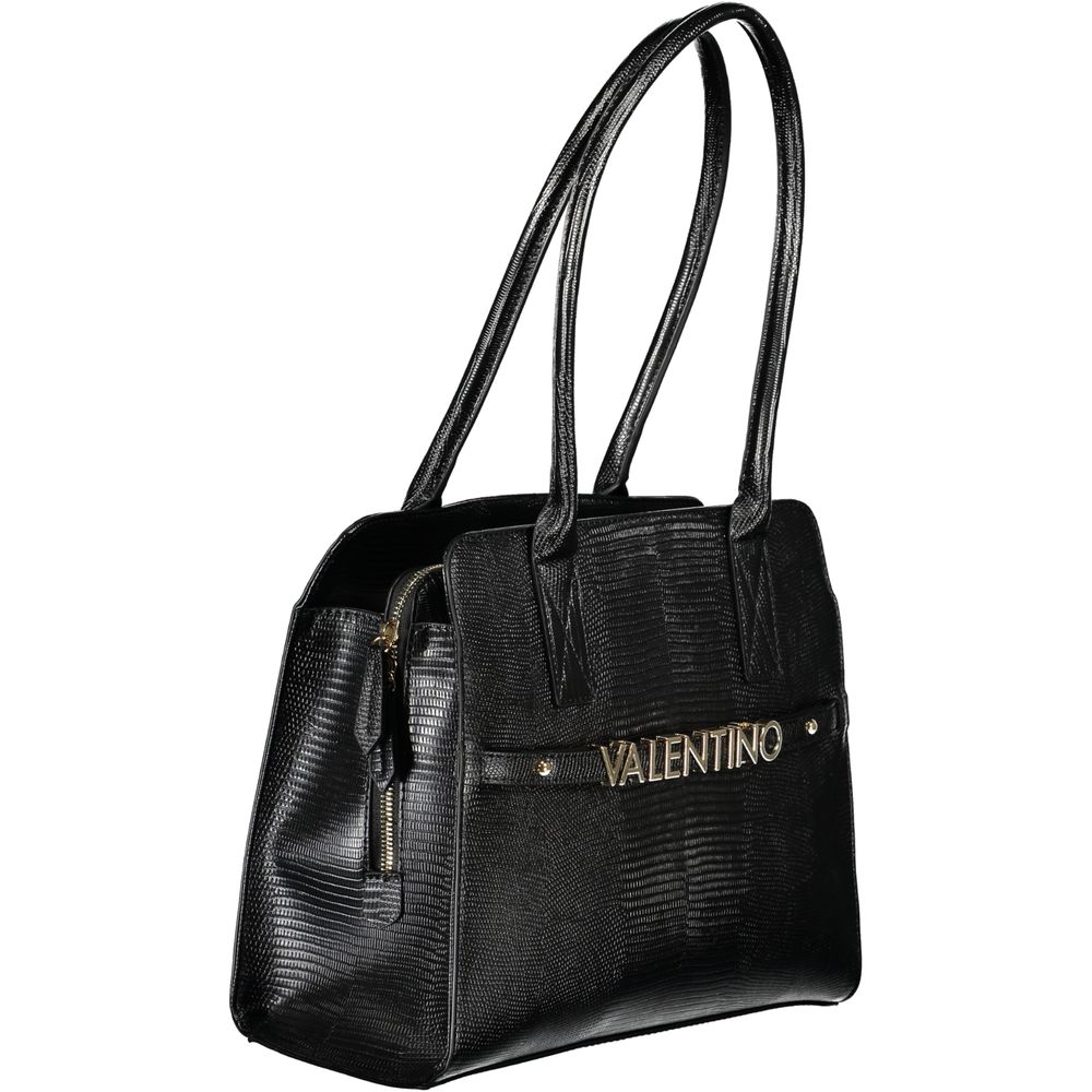 Mario Valentino Black Polyurethane Women's Bag