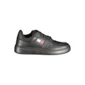 Tommy Hilfiger Black Leather Women Sneaker Tommy Hilfiger