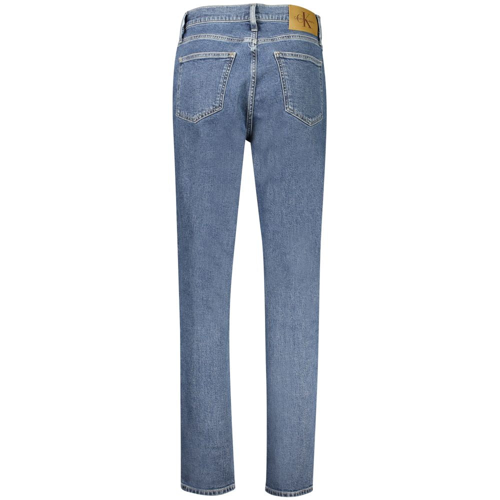 Calvin Klein Blue Cotton Women's Mom Jean