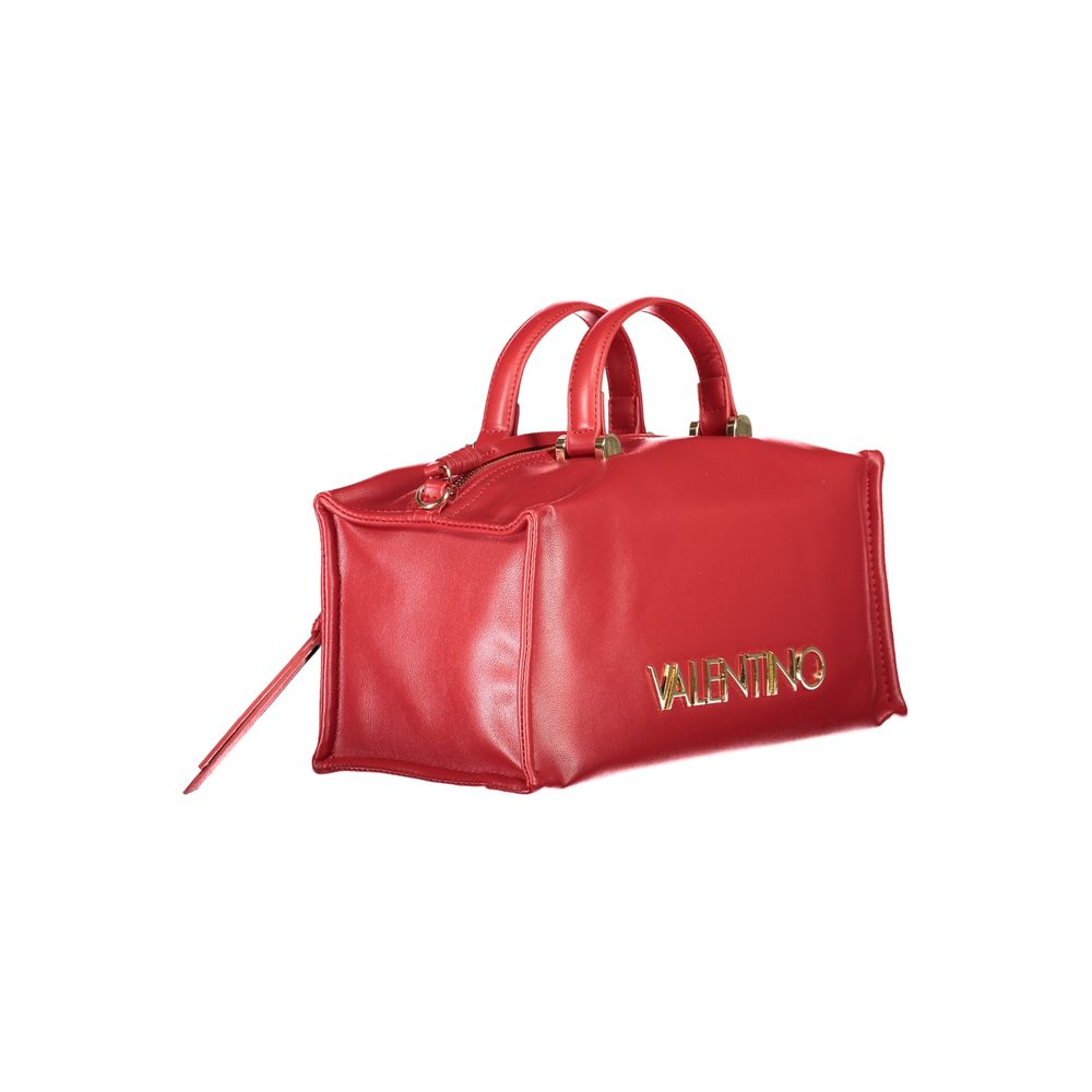 Mario Valentino Rosso Poliuretano Womens Bag with Handles and Shoulder Strap