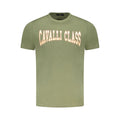 Cavalli Class Verde Cotton Men T-Shirt Cavalli Class