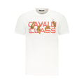 Cavalli Class Bianco Cotton Men T-Shirt