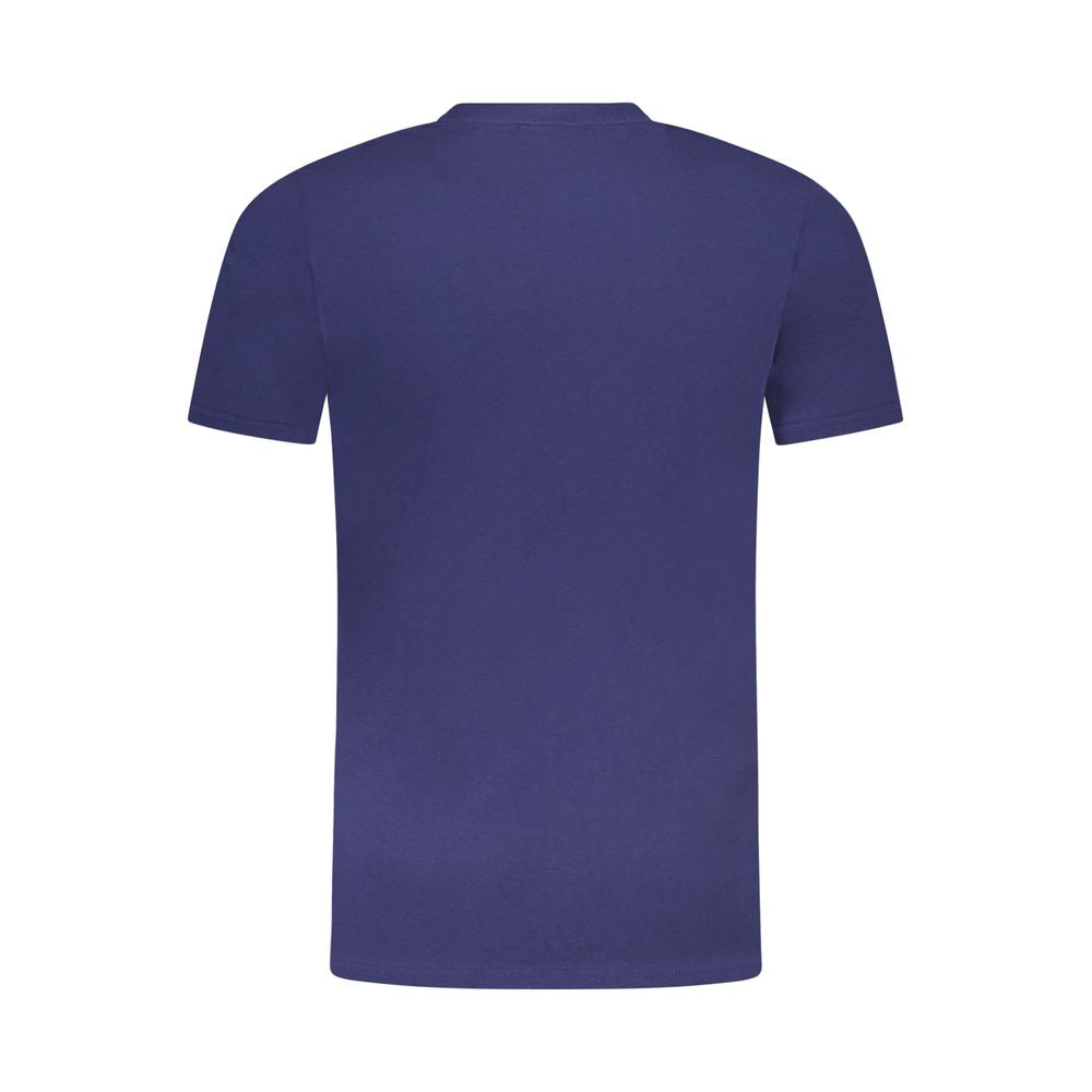 Cavalli Class Blu Cotton Men T-Shirt Cavalli Class