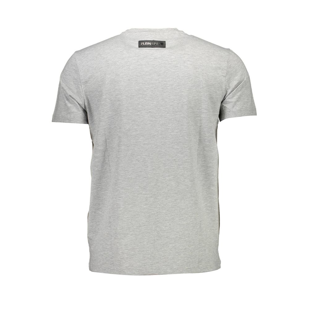 Plein Sport Grigio Cotton Men T-Shirt