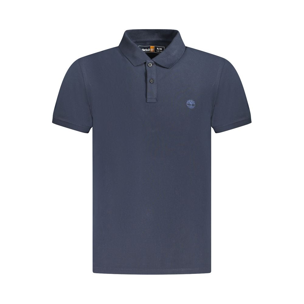 Timberland Blue Cotton Men Polo Timberland