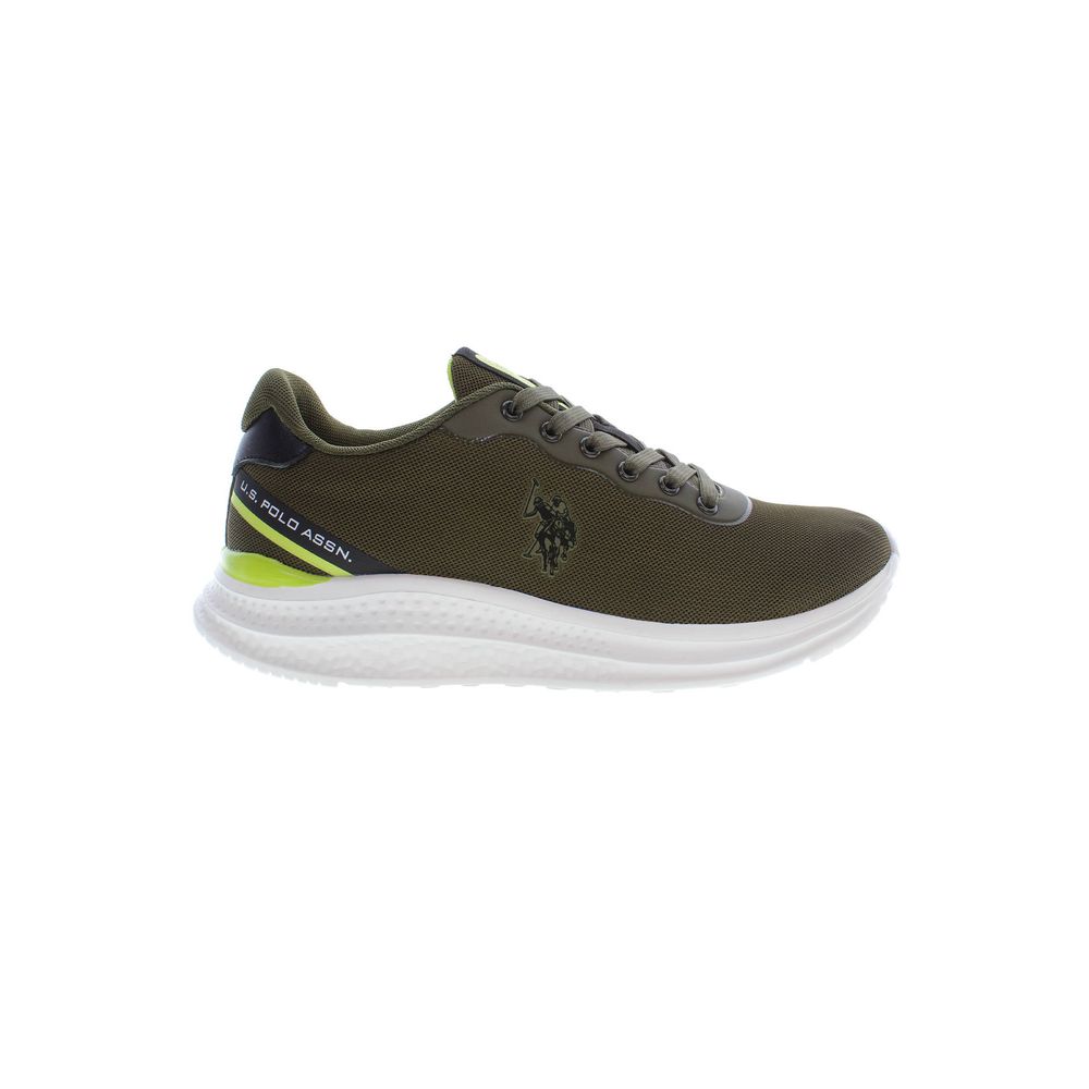 U.S. POLO ASSN. Green Polyester Men's Sneaker