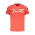 Cavalli Class Rosso Cotton Men T-Shirt