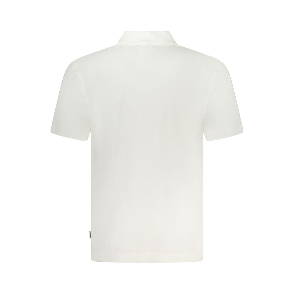 Wrangler White Cotton Men Polo Shirt Wrangler