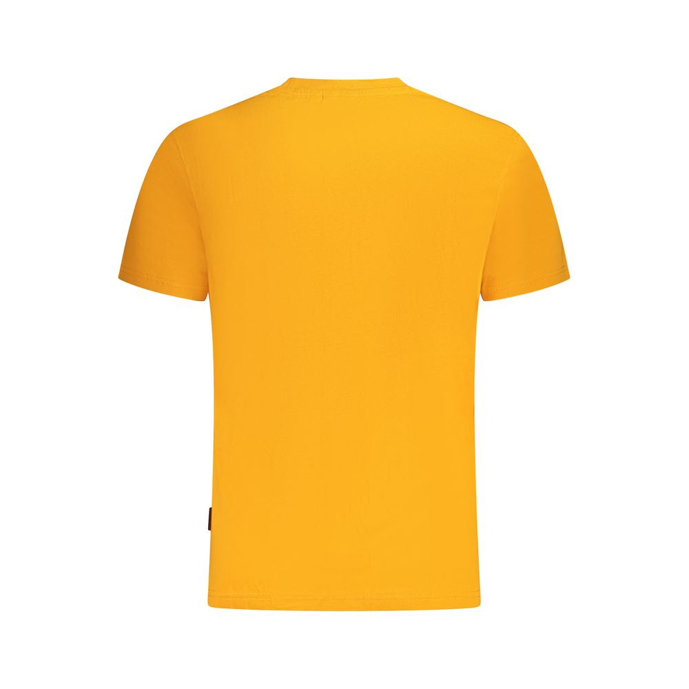 Napapijri Arancione Cotton Men T-Shirt Napapijri