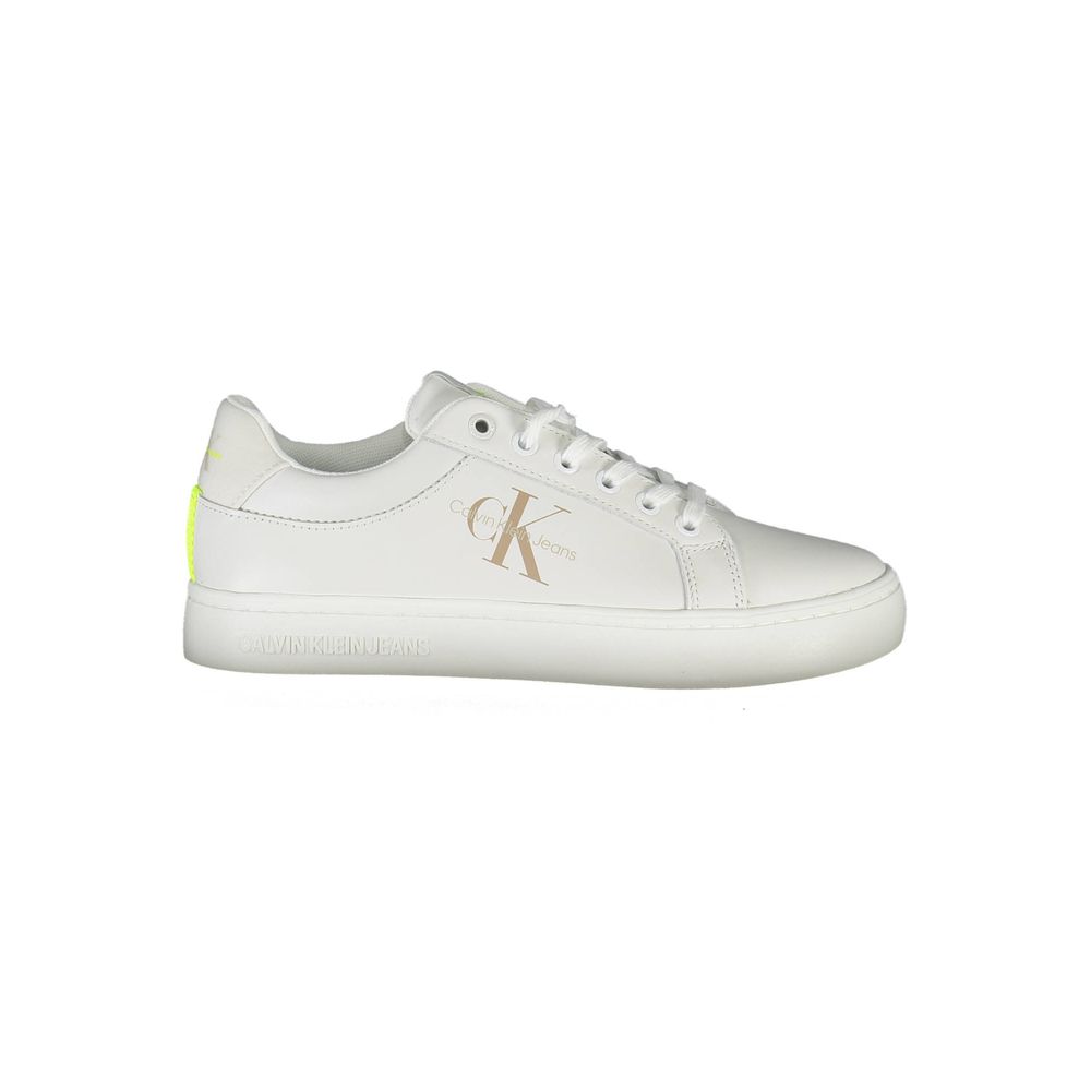 Calvin Klein Bianco Leather Women Sneaker