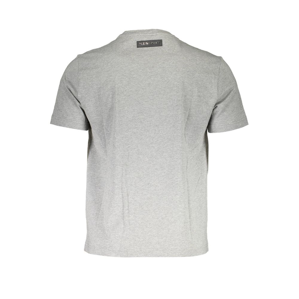 Plein Sport Grigio Cotton Men T-Shirt Plein Sport