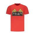 Cavalli Class Rosso Cotton Men T-Shirt Cavalli Class