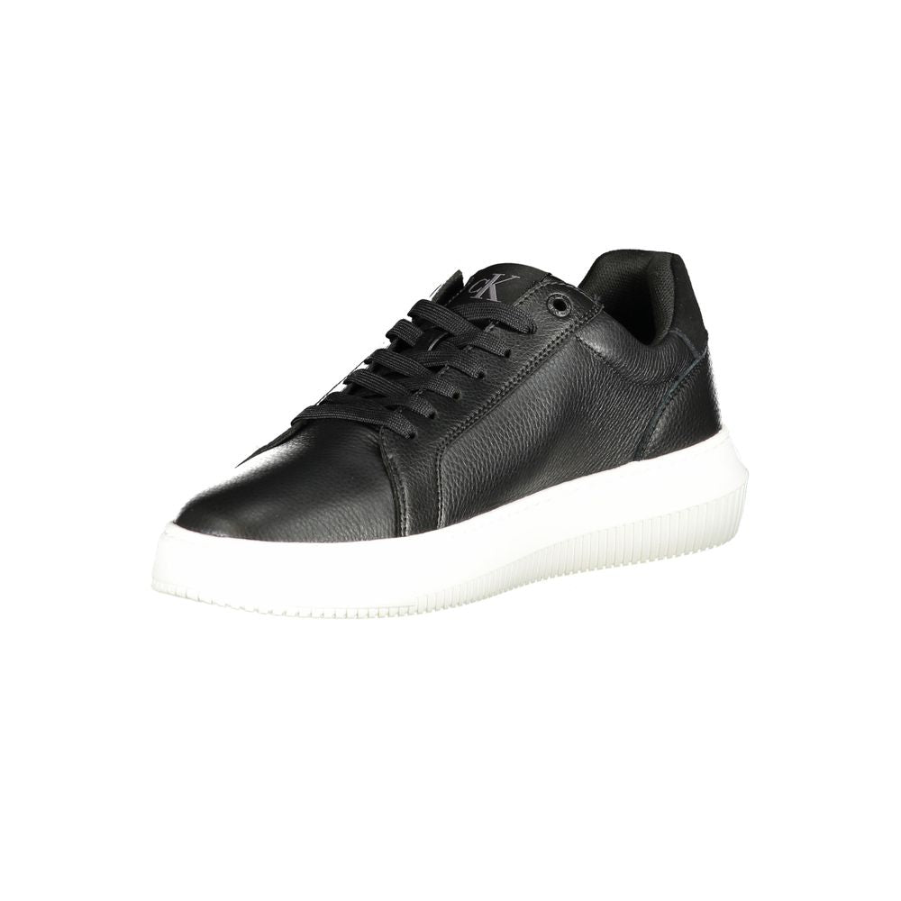 Calvin Klein Black Polyurethane Men Sneaker Calvin Klein