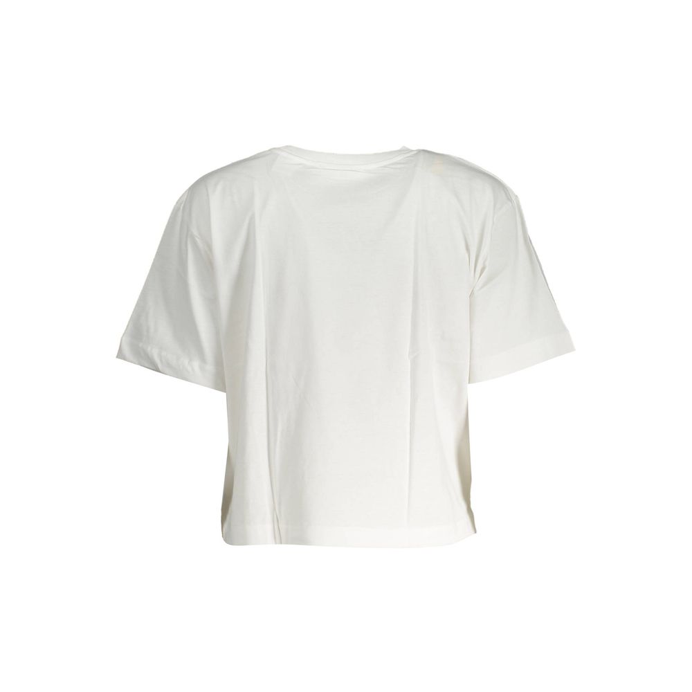Desigual White Cotton Women T-Shirt