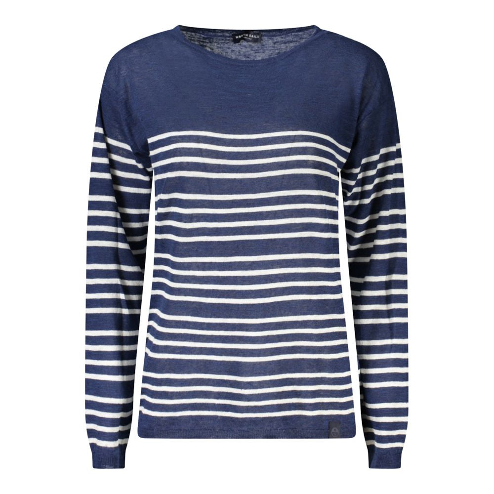 North Sails Blue Linen Women's Sweater North Sails