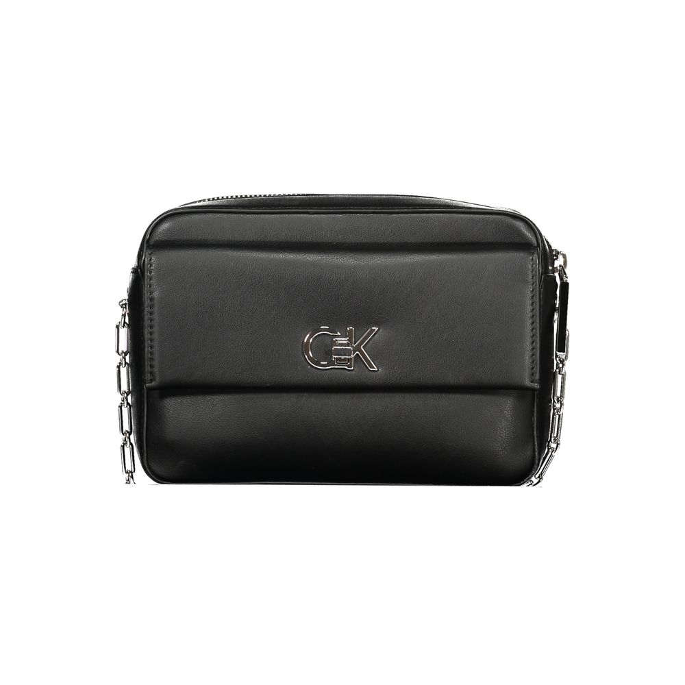 Calvin Klein Black Polyester Women Shoulder Bag Calvin Klein