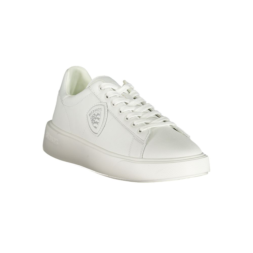 Blauer White Polyurethane Men Sneaker Blauer