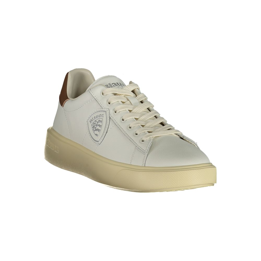 Blauer White Polyurethane Men Sneaker Blauer