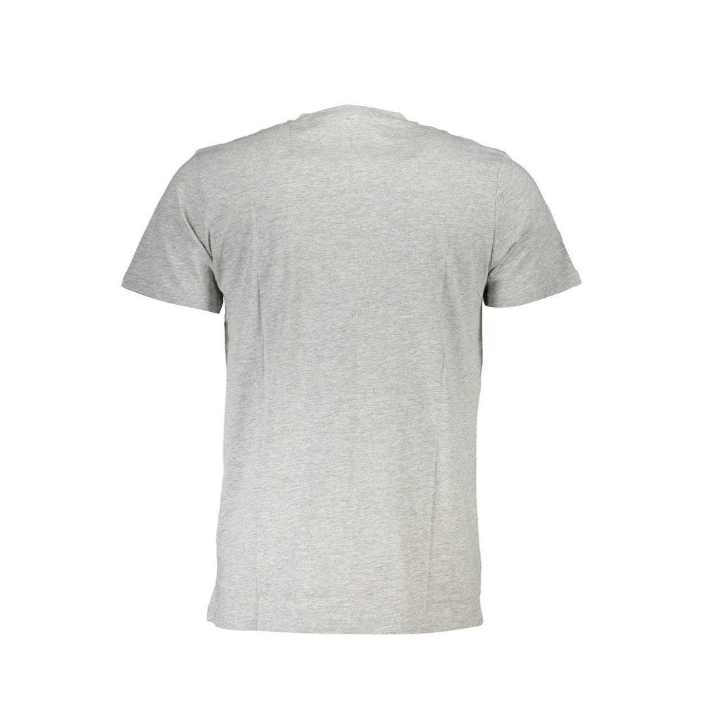 Cavalli Class Grigio Cotton Men T-Shirt Cavalli Class