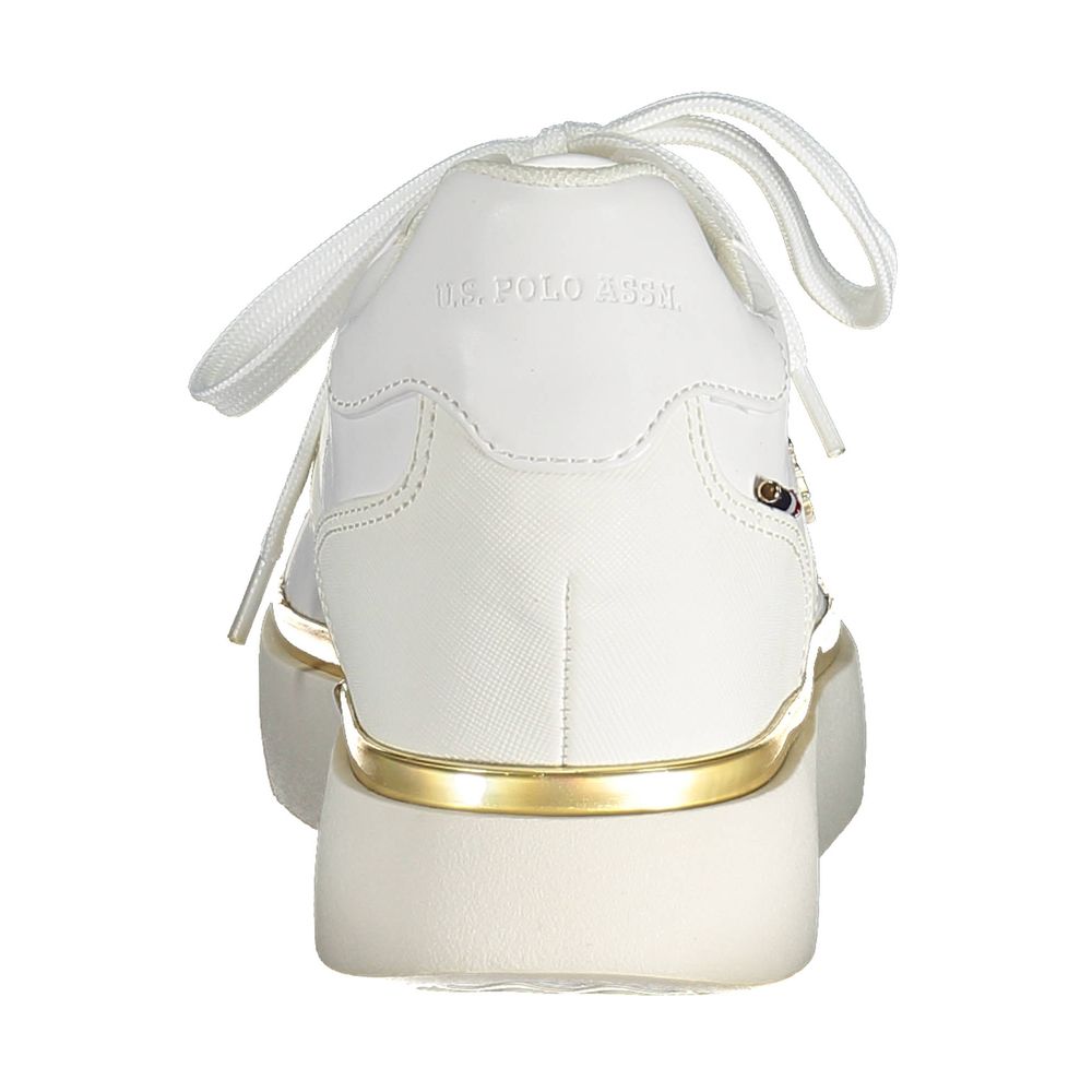 U.S. POLO ASSN. Bianco Polyester Women's Sneaker