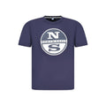 North Sails Blu Cotton Men T-Shirt