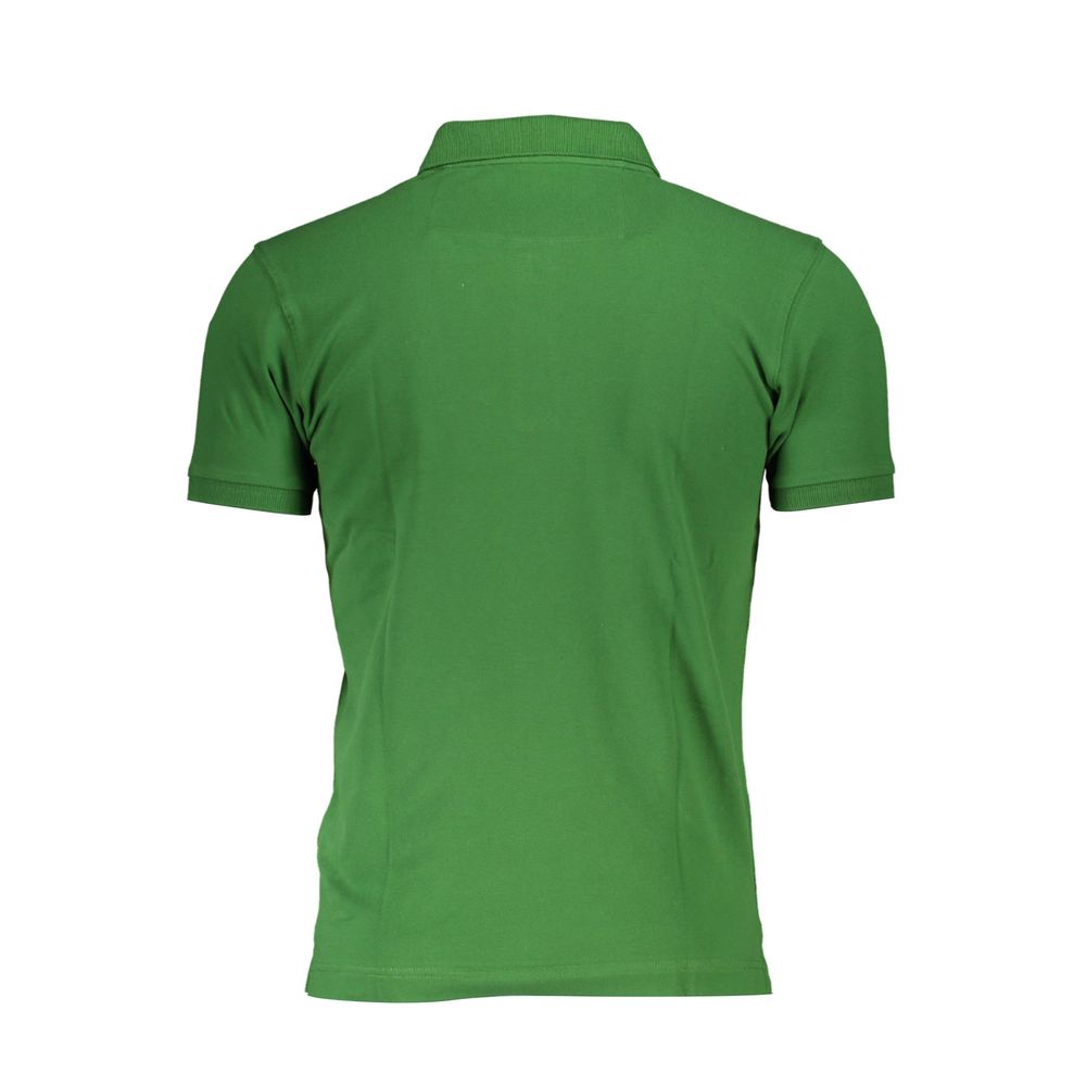 La Martina Green Cotton Polo Shirt La Martina