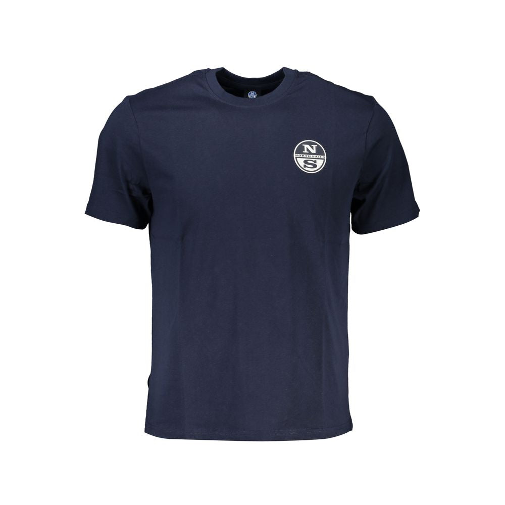 North Sails Blu Cotton Men T-Shirt North Sails