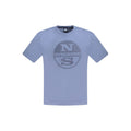 North Sails Blue Cotton Men T-Shirt