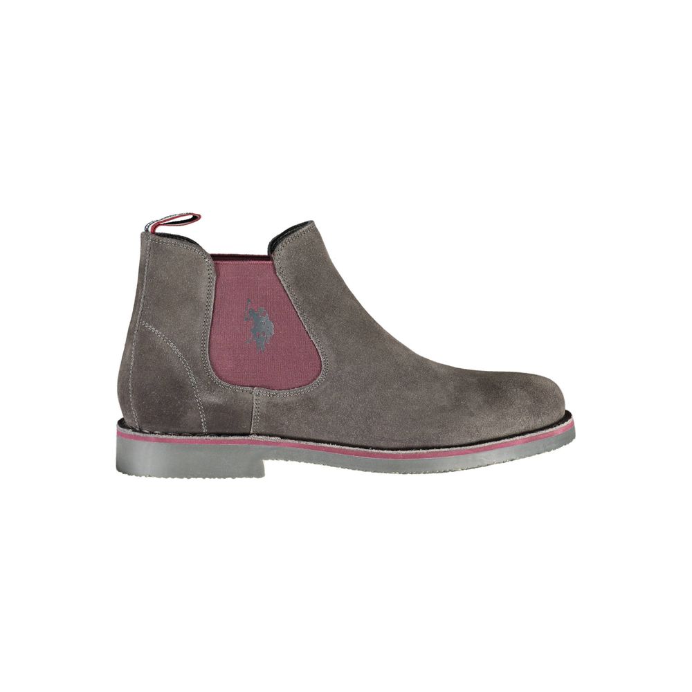 U.S. POLO ASSN. Gray Leather Men's Boot