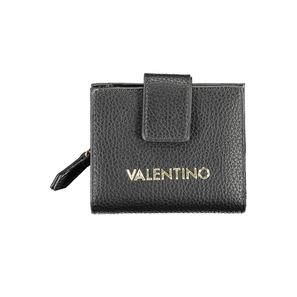 Mario Valentino Black Polyurethane Women's Wallet