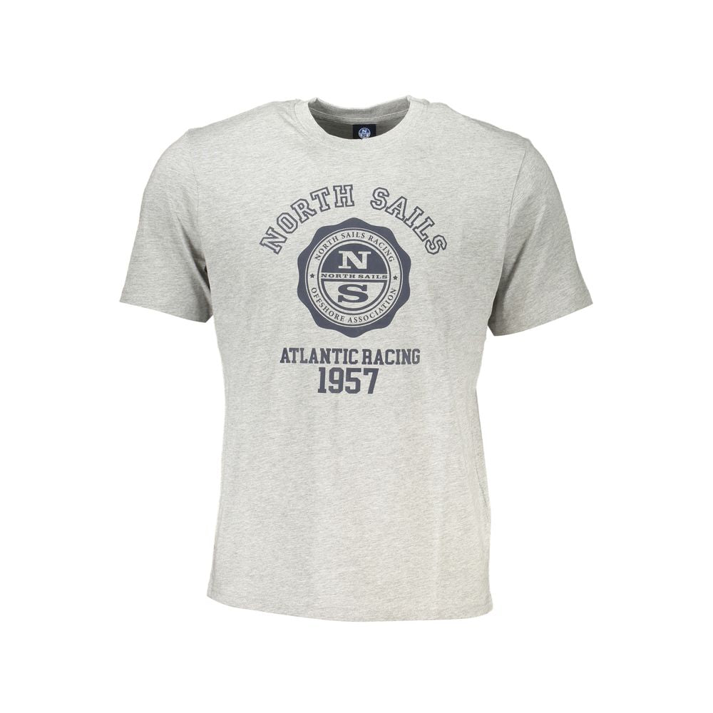 North Sails Grigio Cotton Men T-Shirt North Sails