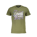 Cavalli Class Verde Cotton Men T-Shirt