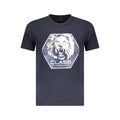 Cavalli Class Blu Cotton Men T-Shirt Cavalli Class
