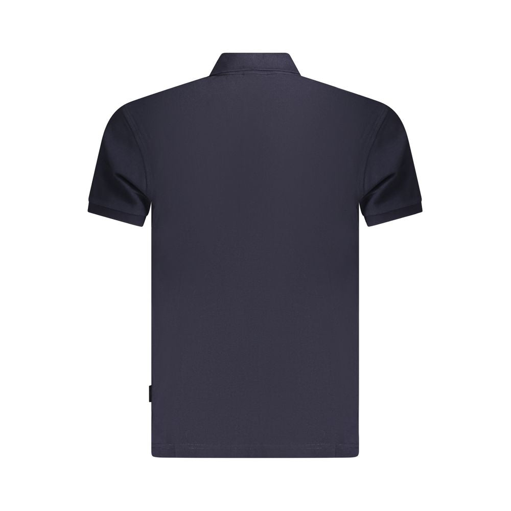 Napapijri Blu Cotton Men Polo Napapijri