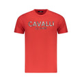 Cavalli Class Rosso Cotton Men T-Shirt