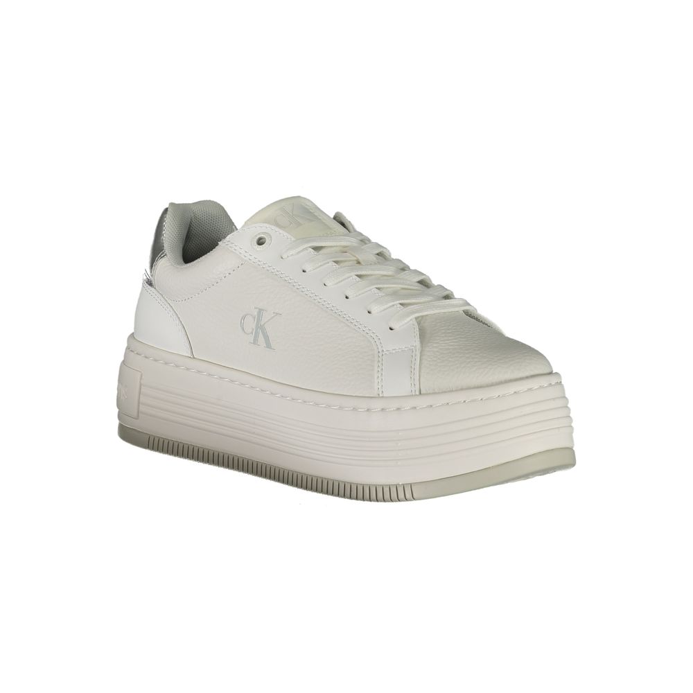 Calvin Klein Bianco Leather Women Sneaker Calvin Klein