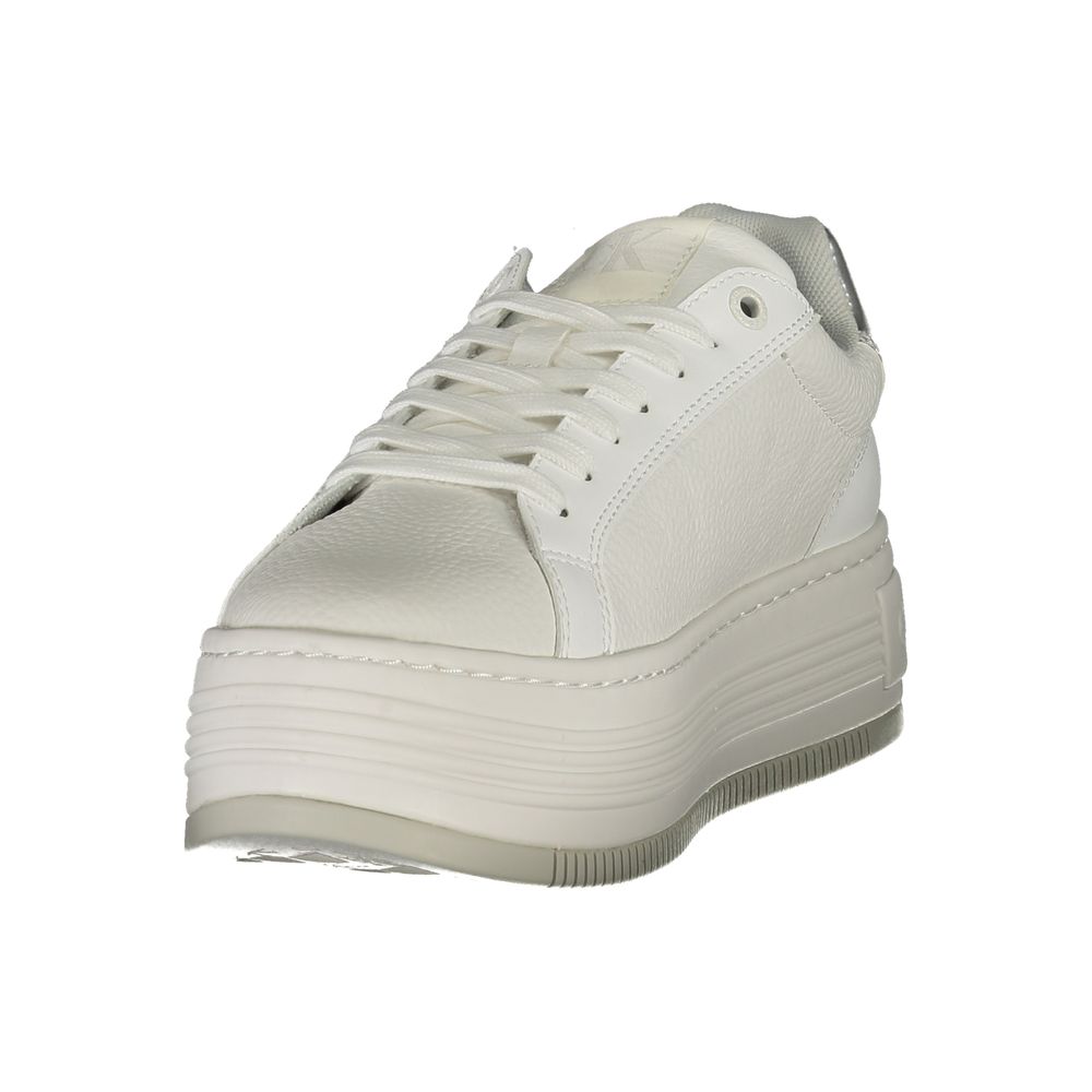 Calvin Klein Bianco Leather Women Sneaker Calvin Klein