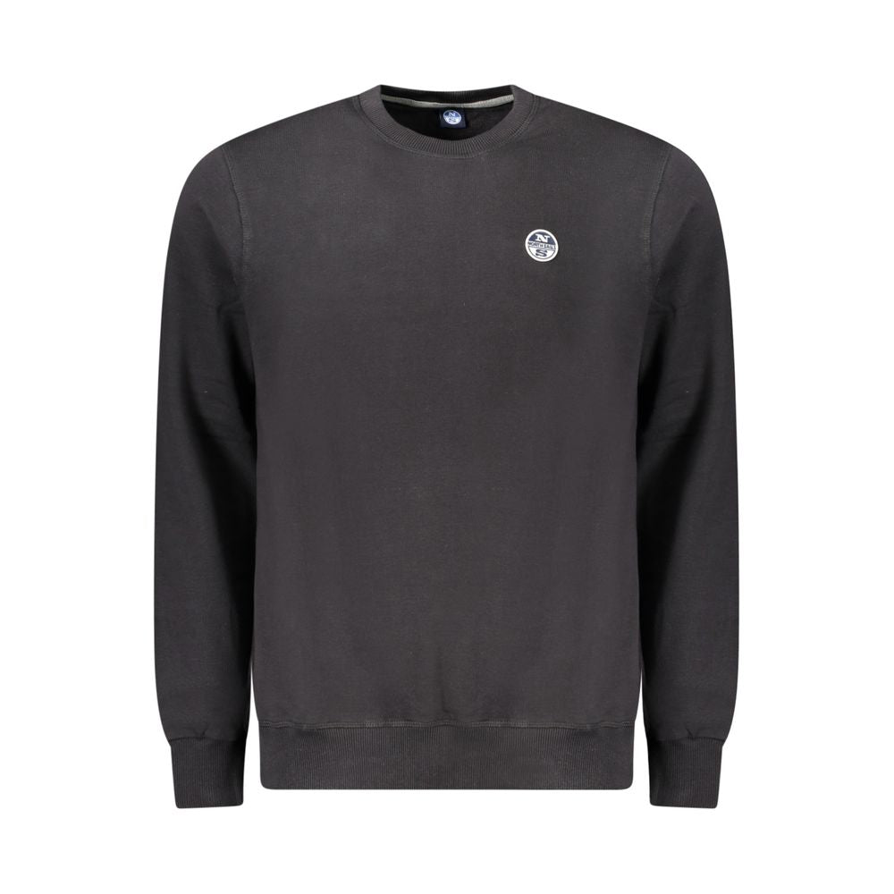 North Sails Black Cotton Men's Sweatshirt North Sails