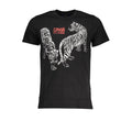 Cavalli Class Black Cotton Men T-Shirt