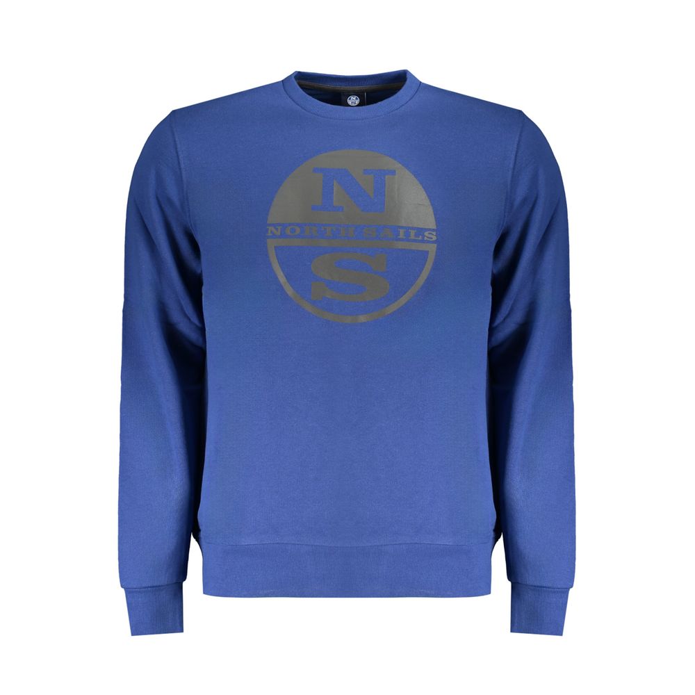 North Sails Blue Cotton Men Sweater North Sails
