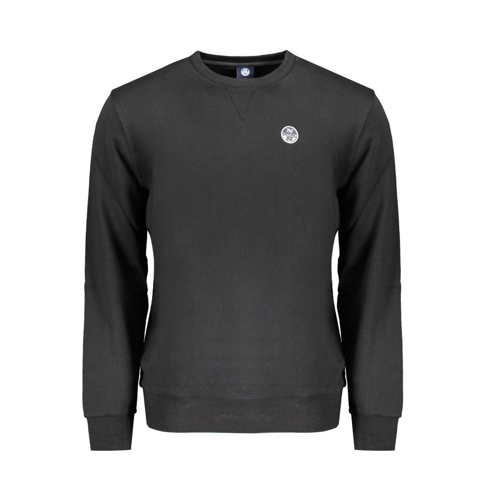 North Sails Black Cotton Men's Sweatshirt North Sails