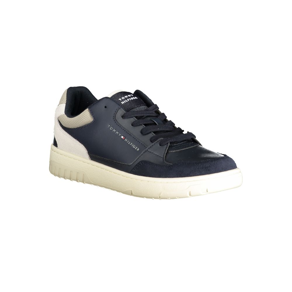 Tommy Hilfiger Blue Polyurethane Men Sneaker Tommy Hilfiger