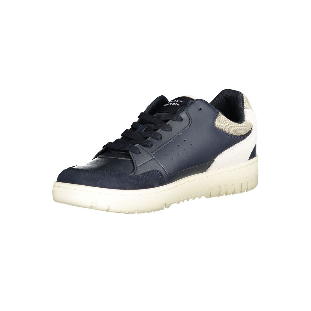 Tommy Hilfiger Blue Polyurethane Men Sneaker Tommy Hilfiger