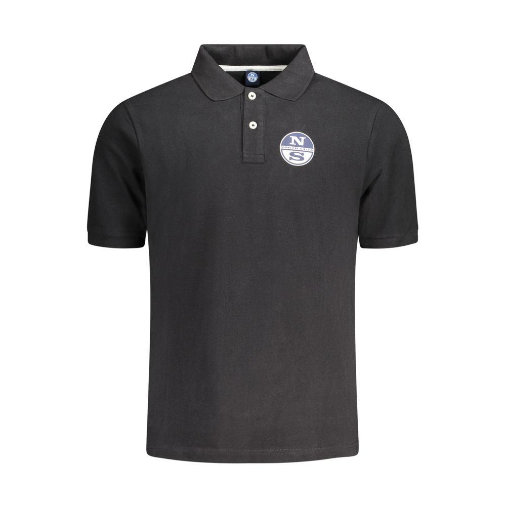 North Sails Black Cotton Men's Polo Shirt North Sails