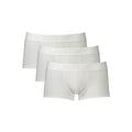 Bikkembergs White Polyester Men's Boxer Briefs Trio Pack